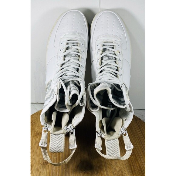 Nike SF Air Force 1 Mid White Winter Camo Shoes Men\'s Size 8.5 - AA1129 100 VF main image 2